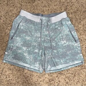 lululemon athletica Gray and Blue Athletic Shorts